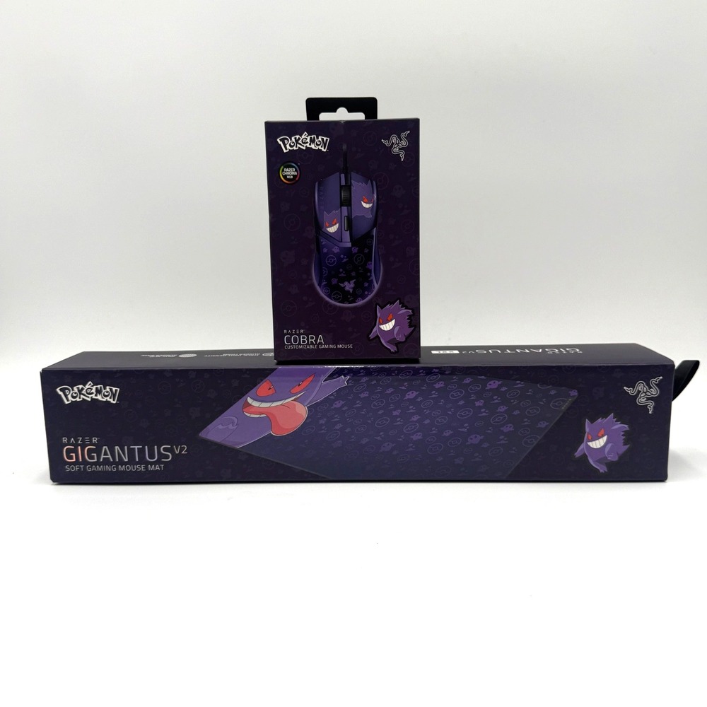 Razer Gigantus V2 Mouse Pad and Razer Cobra Mouse Pokemon Gengar Edition Bundle